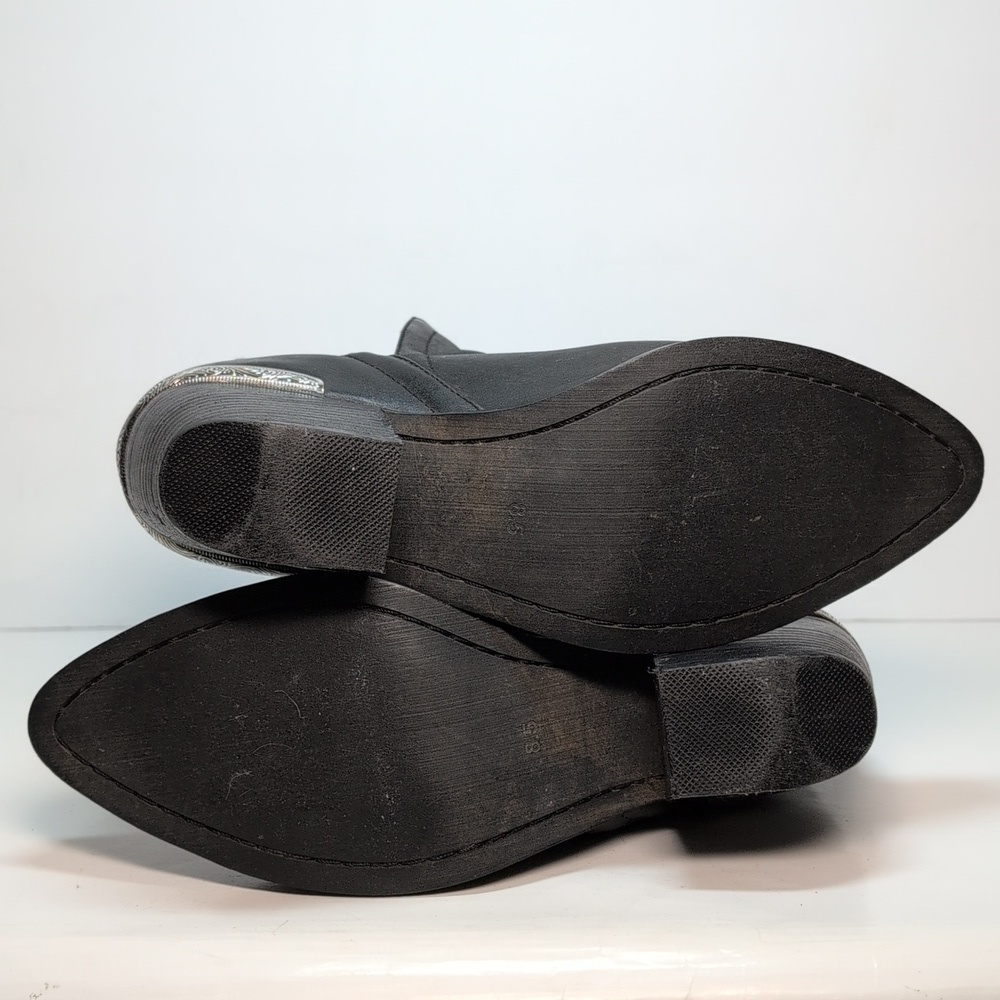 Jeffrey Campbell Cromwell black western ankle boots woman's size 8.5 - Picture 13 of 16